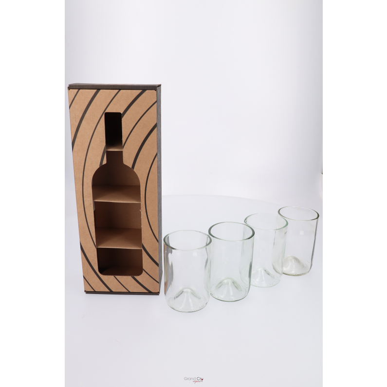 Rebottled Tumbler 4-Pack Clear