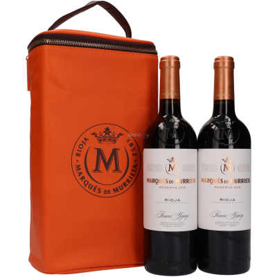 Marques de Murrieta Reserva Luxe Leatherlook Geschenkentas met 2 flessen